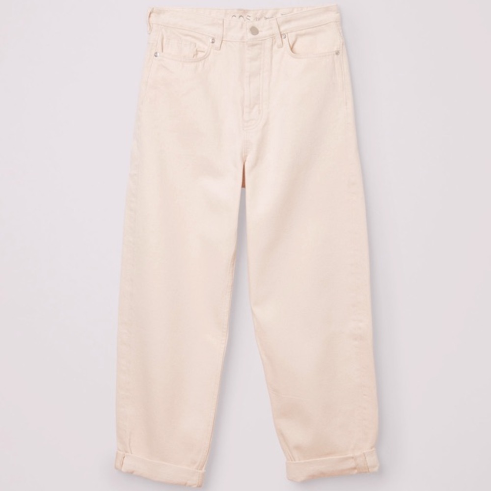 Cos Tapered Leg High Rise Ankle Length Jeans Gem